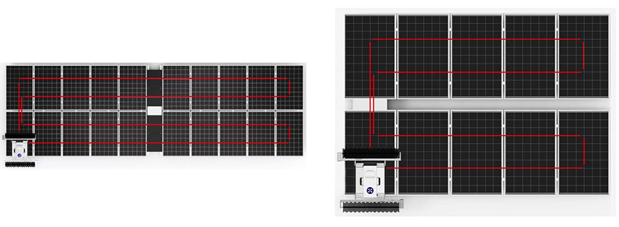 روبوت تنظيف الألواح الشمسية لصناعة سقف الطاقة الشمسية