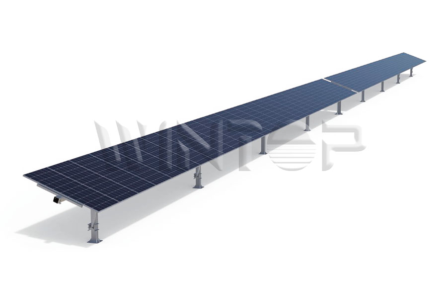 أجهزة تتبع الطاقة الشمسية الأفقية أحادية المحور