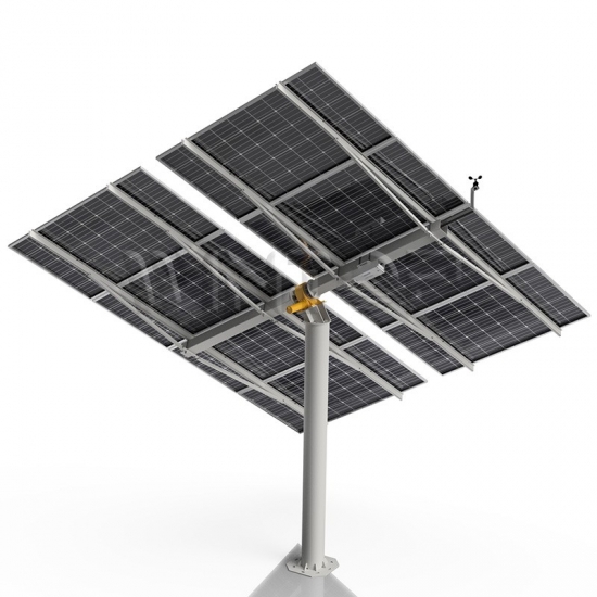 Intelligent Single Post Dual Row Solar Tracking System