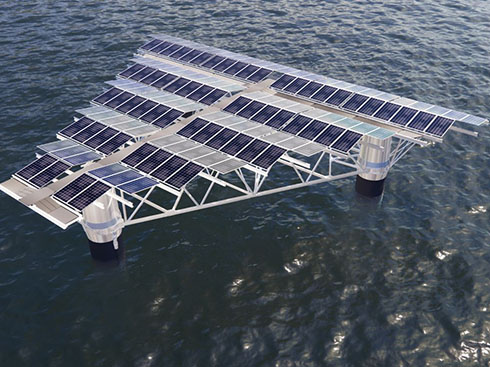 أول مشروع إيضاحي للطاقة الشمسية العائمة البحرية في اليابان